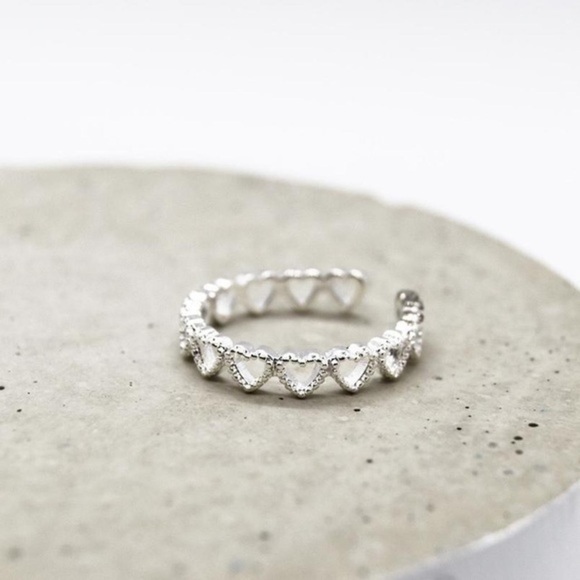 Silver Mini Heart Ring - Picture 3 of 4